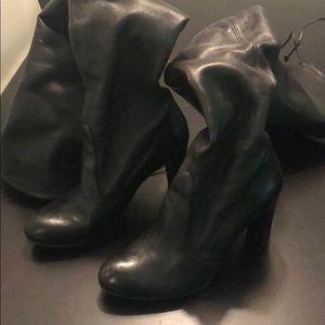 Stuart Weitzman OTK Patent Leather Boots WORN ONCE